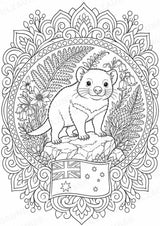 Australien Mandalas Ausmalbilder – Länder und Kulturen – 15 Malvorlagen – Materialseite 12