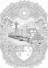 Australien Mandalas Ausmalbilder – Länder und Kulturen – 15 Malvorlagen – Materialseite 14
