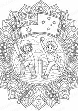 Australien Mandalas Ausmalbilder – Länder und Kulturen – 15 Malvorlagen – Materialseite 15