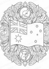 Australien Mandalas Ausmalbilder – Länder und Kulturen – 15 Malvorlagen – Materialseite 16