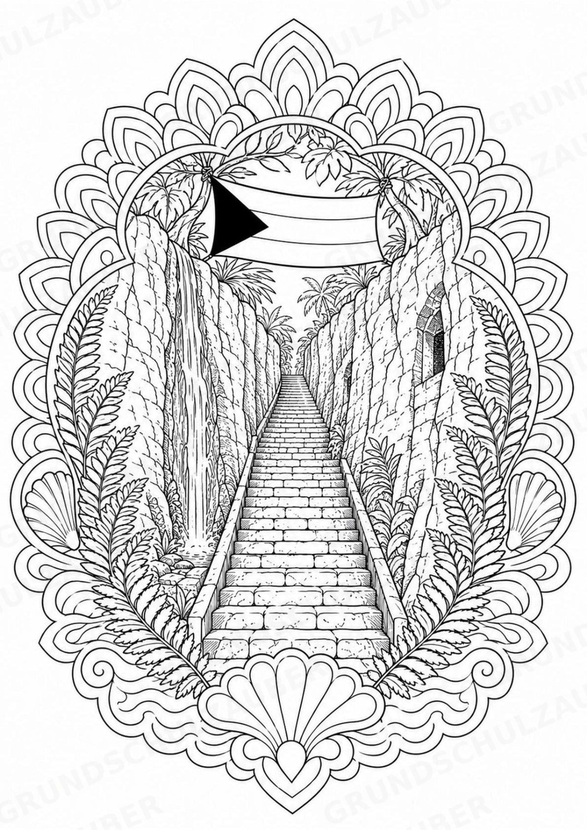 Bahamas Mandalas Ausmalbilder – Länder und Kulturen – 15 Malvorlagen – Materialseite 3
