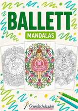 Ballett Mandalas Ausmalbilder – Sport – 15 Malvorlagen – Cover
