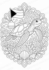 Bahamas Mandalas Ausmalbilder – Länder und Kulturen – 15 Malvorlagen – Materialseite 9