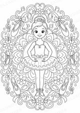 Ballett Mandalas Ausmalbilder – Sport – 15 Malvorlagen – Materialseite 2