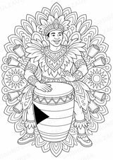 Bahamas Mandalas Ausmalbilder – Länder und Kulturen – 15 Malvorlagen – Materialseite 10