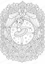 Ballett Mandalas Ausmalbilder – Sport – 15 Malvorlagen – Materialseite 3