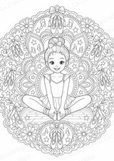 Ballett Mandalas Ausmalbilder – Sport – 15 Malvorlagen – Materialseite 6