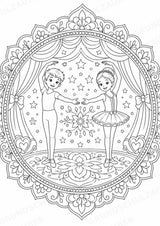Ballett Mandalas Ausmalbilder – Sport – 15 Malvorlagen – Materialseite 7