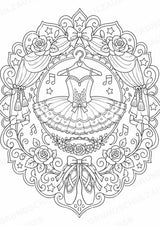 Ballett Mandalas Ausmalbilder – Sport – 15 Malvorlagen – Materialseite 8