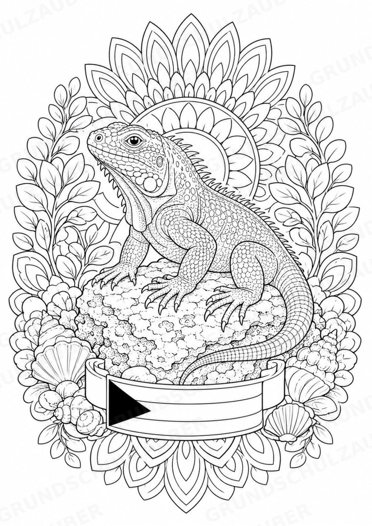Bahamas Mandalas Ausmalbilder – Länder und Kulturen – 15 Malvorlagen – Materialseite 16