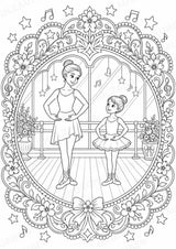 Ballett Mandalas Ausmalbilder – Sport – 15 Malvorlagen – Materialseite 9