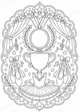 Ballett Mandalas Ausmalbilder – Sport – 15 Malvorlagen – Materialseite 16