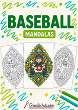 Baseball Mandalas Ausmalbilder – Sport – 15 Malvorlagen – Cover