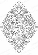 Baseball Mandalas Ausmalbilder – Sport – 15 Malvorlagen – Materialseite 3