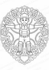 Baseball Mandalas Ausmalbilder – Sport – 15 Malvorlagen – Materialseite 12