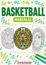 Basketball Mandalas Ausmalbilder – Sport – 15 Malvorlagen – Cover
