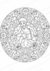 Basketball Mandalas Ausmalbilder – Sport – 15 Malvorlagen – Materialseite 3