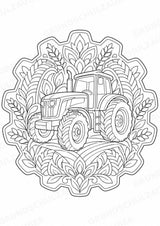 Bauernhof Mandalas Ausmalbilder – Berufe – 15 Malvorlagen – Materialseite 3