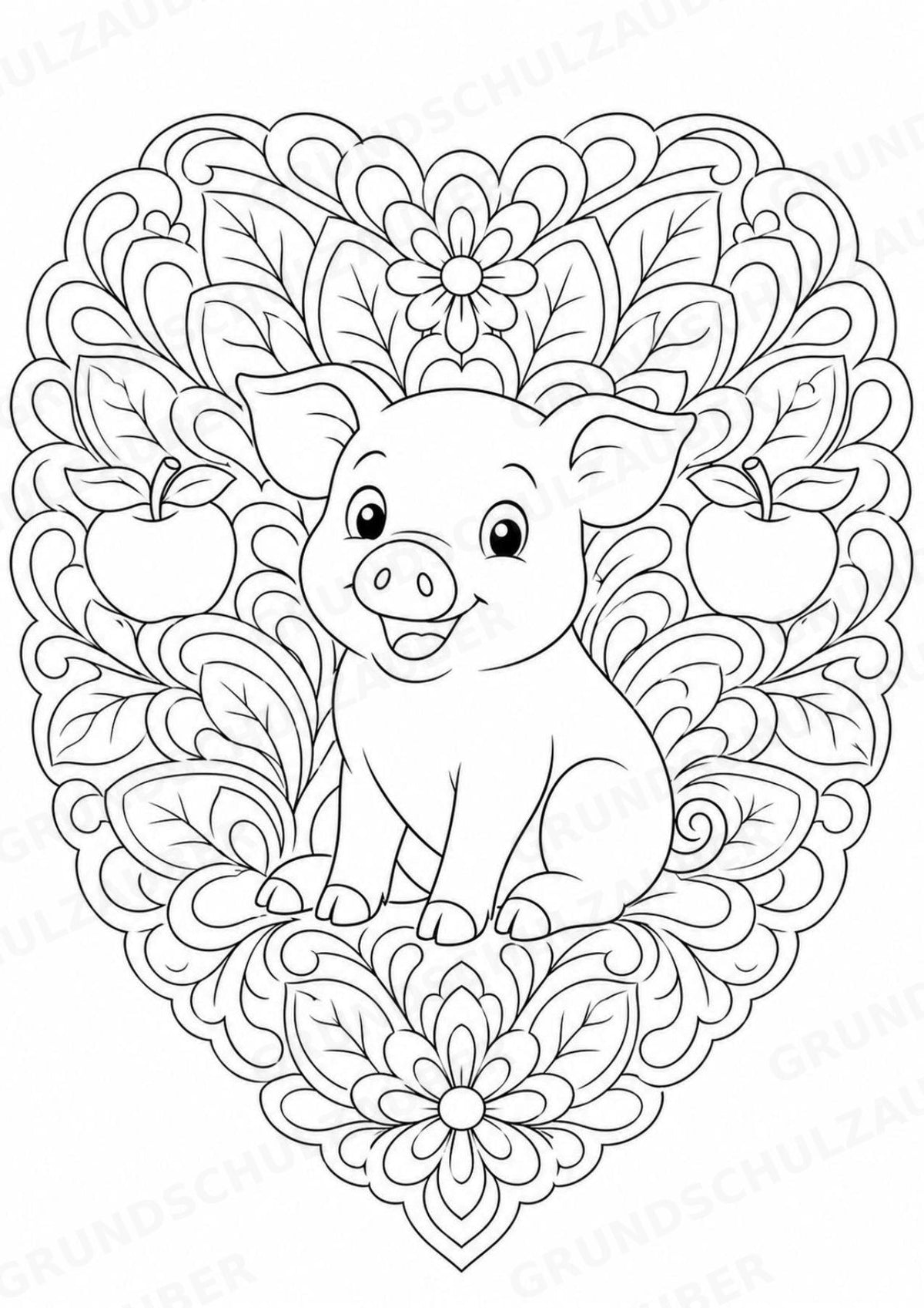 Bauernhof Mandalas Ausmalbilder – Berufe – 15 Malvorlagen – Materialseite 4