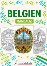 Belgien Mandalas Ausmalbilder – Länder und Kulturen – 15 Malvorlagen – Cover