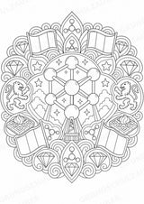 Belgien Mandalas Ausmalbilder – Länder und Kulturen – 15 Malvorlagen – Materialseite 3
