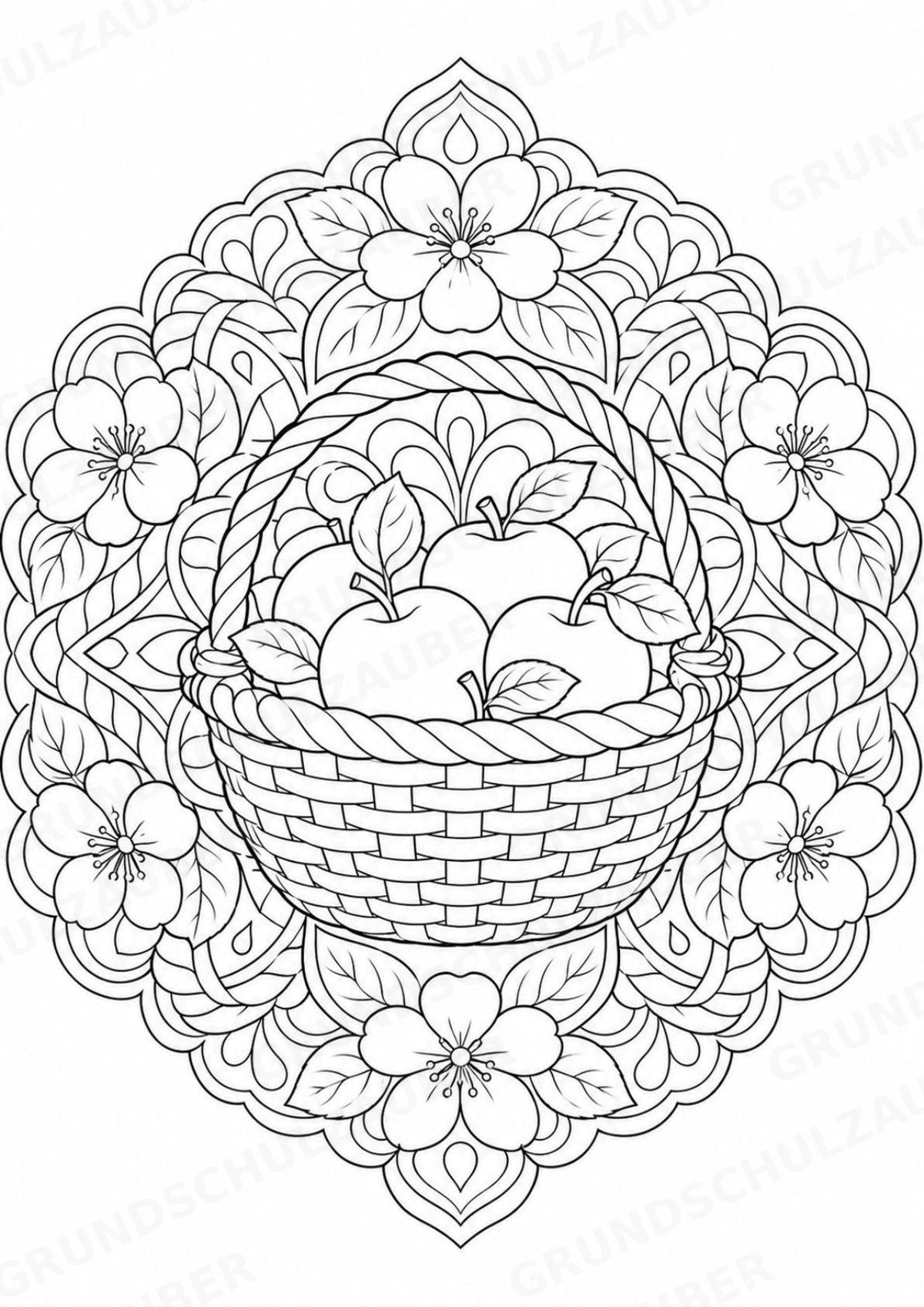 Bauernhof Mandalas Ausmalbilder – Berufe – 15 Malvorlagen – Materialseite 11