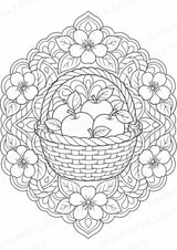 Bauernhof Mandalas Ausmalbilder – Berufe – 15 Malvorlagen – Materialseite 11
