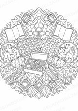 Belgien Mandalas Ausmalbilder – Länder und Kulturen – 15 Malvorlagen – Materialseite 7