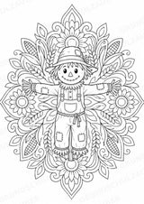 Bauernhof Mandalas Ausmalbilder – Berufe – 15 Malvorlagen – Materialseite 13