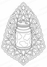 Bauernhof Mandalas Ausmalbilder – Berufe – 15 Malvorlagen – Materialseite 14
