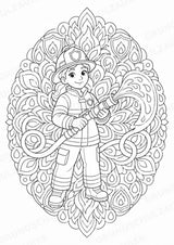 Berufe Mandalas Ausmalbilder – Berufe – 15 Malvorlagen – Materialseite 2