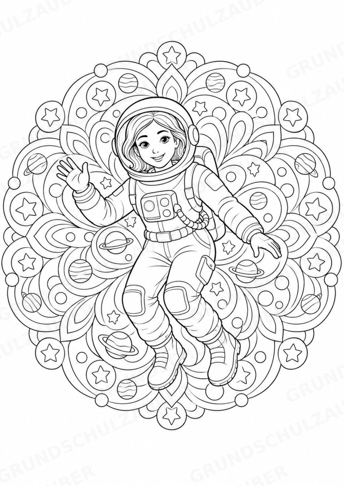 Berufe Mandalas Ausmalbilder – Berufe – 15 Malvorlagen – Materialseite 12