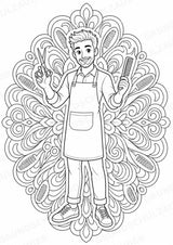 Berufe Mandalas Ausmalbilder – Berufe – 15 Malvorlagen – Materialseite 13