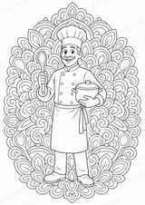 Berufe Mandalas Ausmalbilder – Berufe – 15 Malvorlagen – Materialseite 15