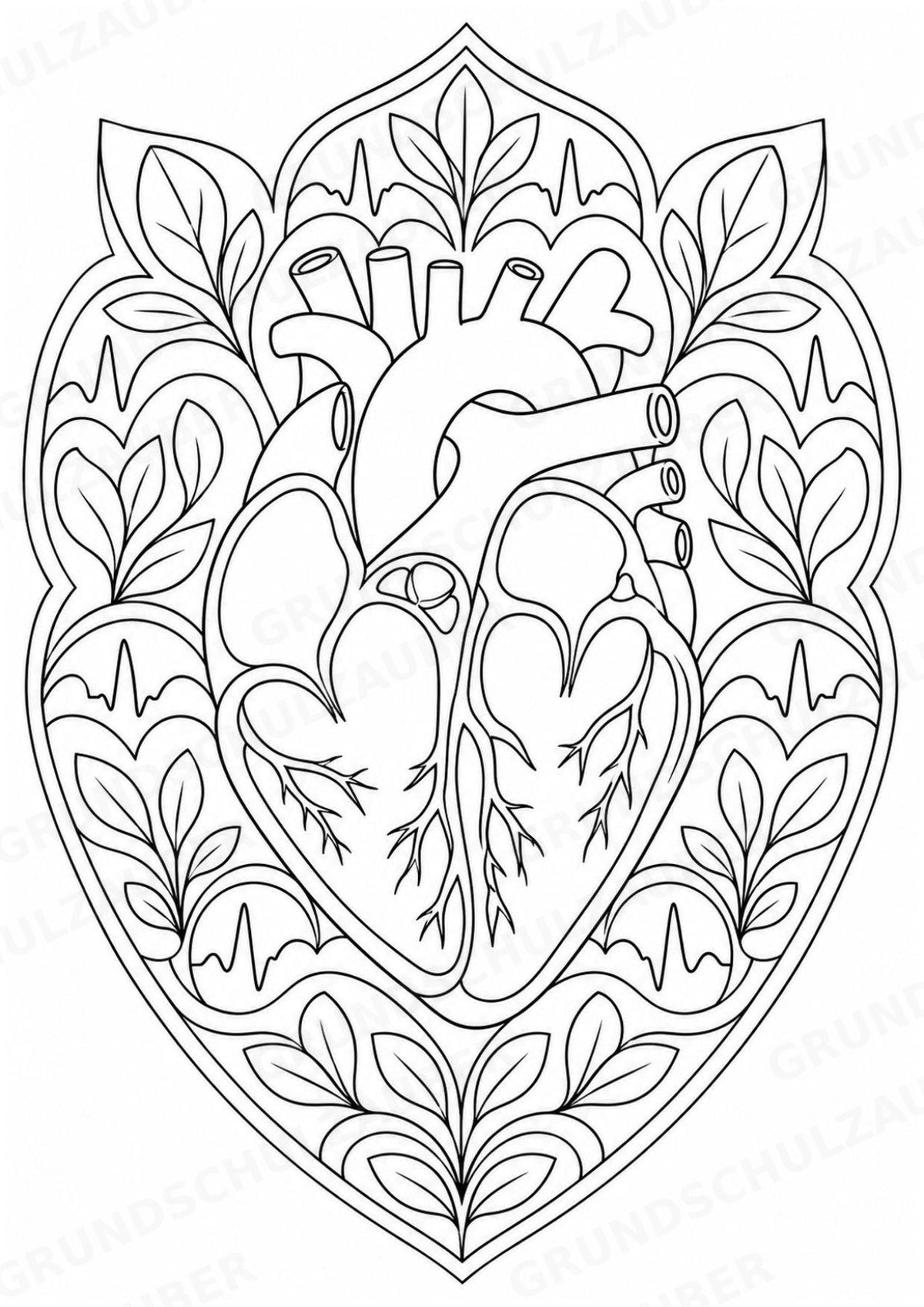 Biologie Mandalas Ausmalbilder – Bio – 15 Malvorlagen – Materialseite 9