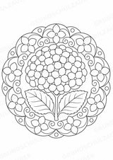 Blumen Mandalas Ausmalbilder – Natur und Pflanzen – 15 Malvorlagen – Materialseite 14