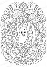 Bohnen Mandalas Ausmalbilder – Gemüse – 15 Malvorlagen – Materialseite 4
