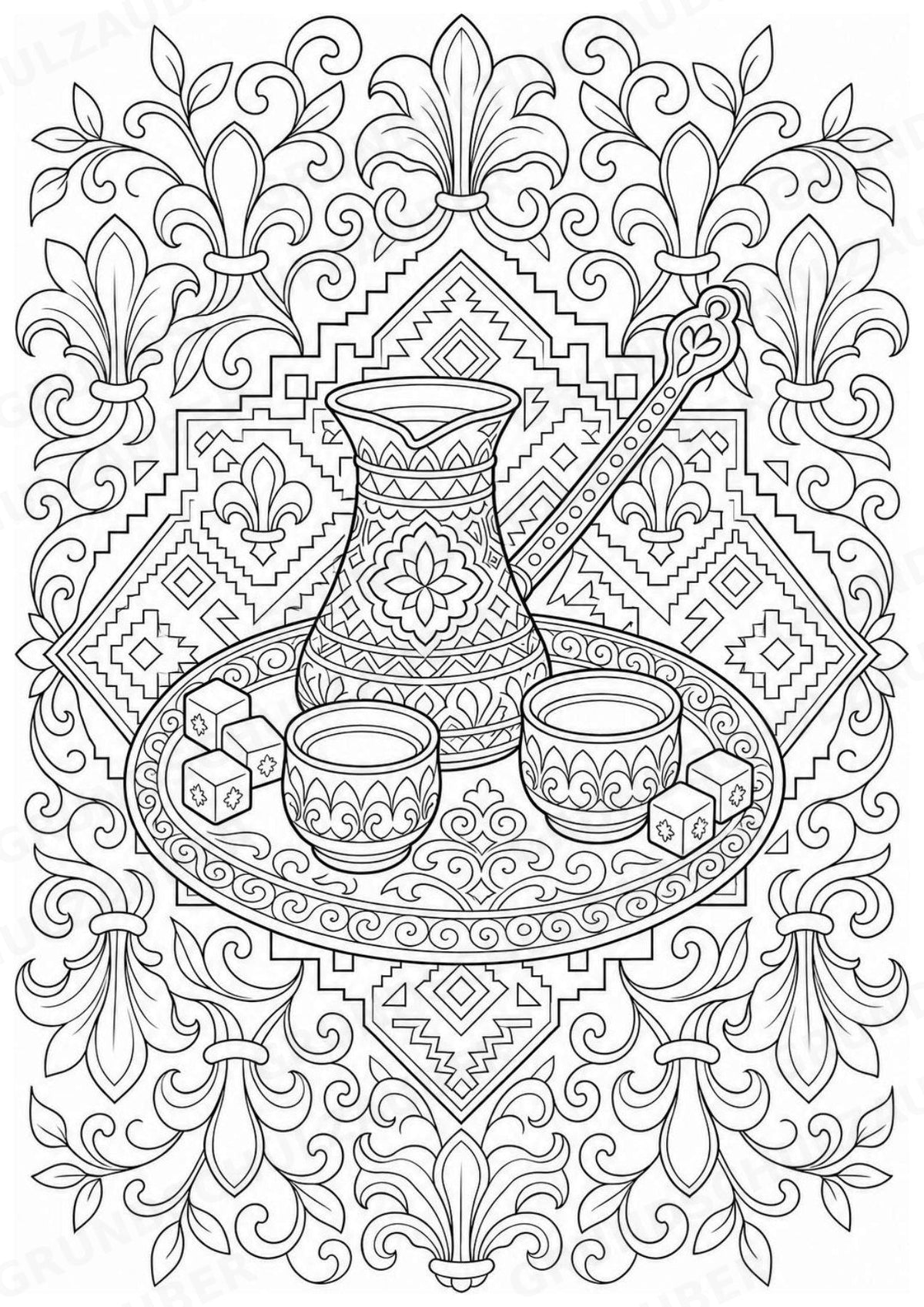 Bosnien Mandalas Ausmalbilder – Länder und Kulturen – 15 Malvorlagen – Materialseite 5