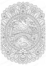 Bosnien Mandalas Ausmalbilder – Länder und Kulturen – 15 Malvorlagen – Materialseite 11