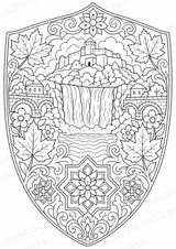 Bosnien Mandalas Ausmalbilder – Länder und Kulturen – 15 Malvorlagen – Materialseite 13