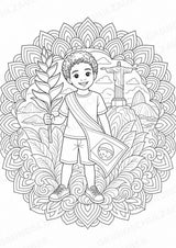 Brasilien Mandalas Ausmalbilder – Länder und Kulturen – 15 Malvorlagen – Materialseite 2