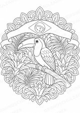 Brasilien Mandalas Ausmalbilder – Länder und Kulturen – 15 Malvorlagen – Materialseite 6