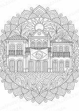 Brasilien Mandalas Ausmalbilder – Länder und Kulturen – 15 Malvorlagen – Materialseite 13
