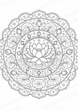 Buddhismus Mandalas Ausmalbilder – Religion – 15 Malvorlagen – Materialseite 3