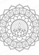 Buddhismus Mandalas Ausmalbilder – Religion – 15 Malvorlagen – Materialseite 9