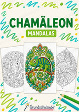 Chamäleon Mandalas Ausmalbilder – Tiere – 15 Malvorlagen – Cover