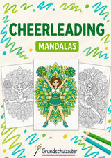 Cheerleading Mandalas Ausmalbilder – Sport – 15 Malvorlagen – Cover