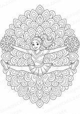 Cheerleading Mandalas Ausmalbilder – Sport – 15 Malvorlagen – Materialseite 3