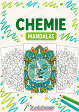 Chemie Mandalas Ausmalbilder – Fach – 15 Malvorlagen – Cover