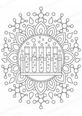 Chemie Mandalas Ausmalbilder – Fach – 15 Malvorlagen – Materialseite 5
